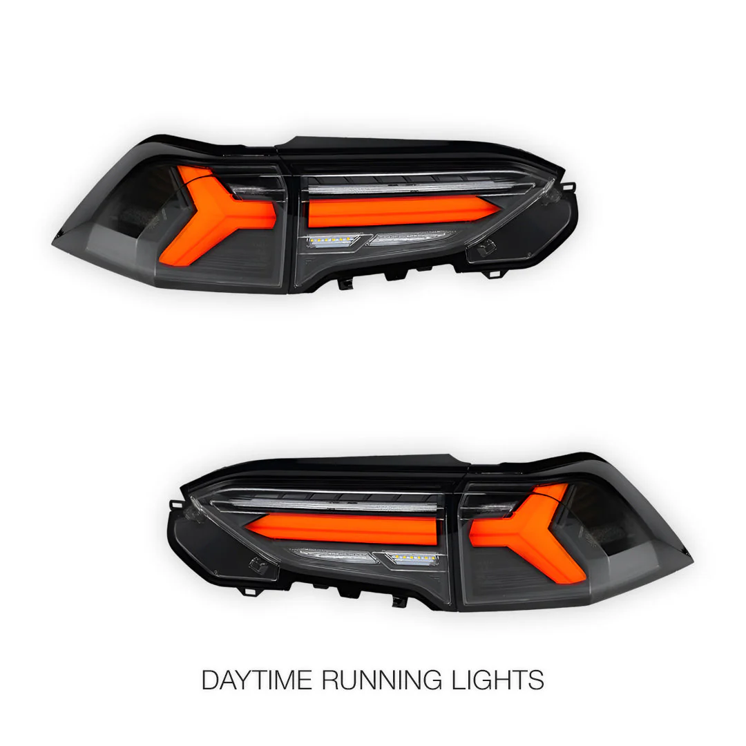 Toyota RAV4 XA50 (2019 - 2025) JDM Black Sequential Full LED Tail Lights LH + RH - Image 2