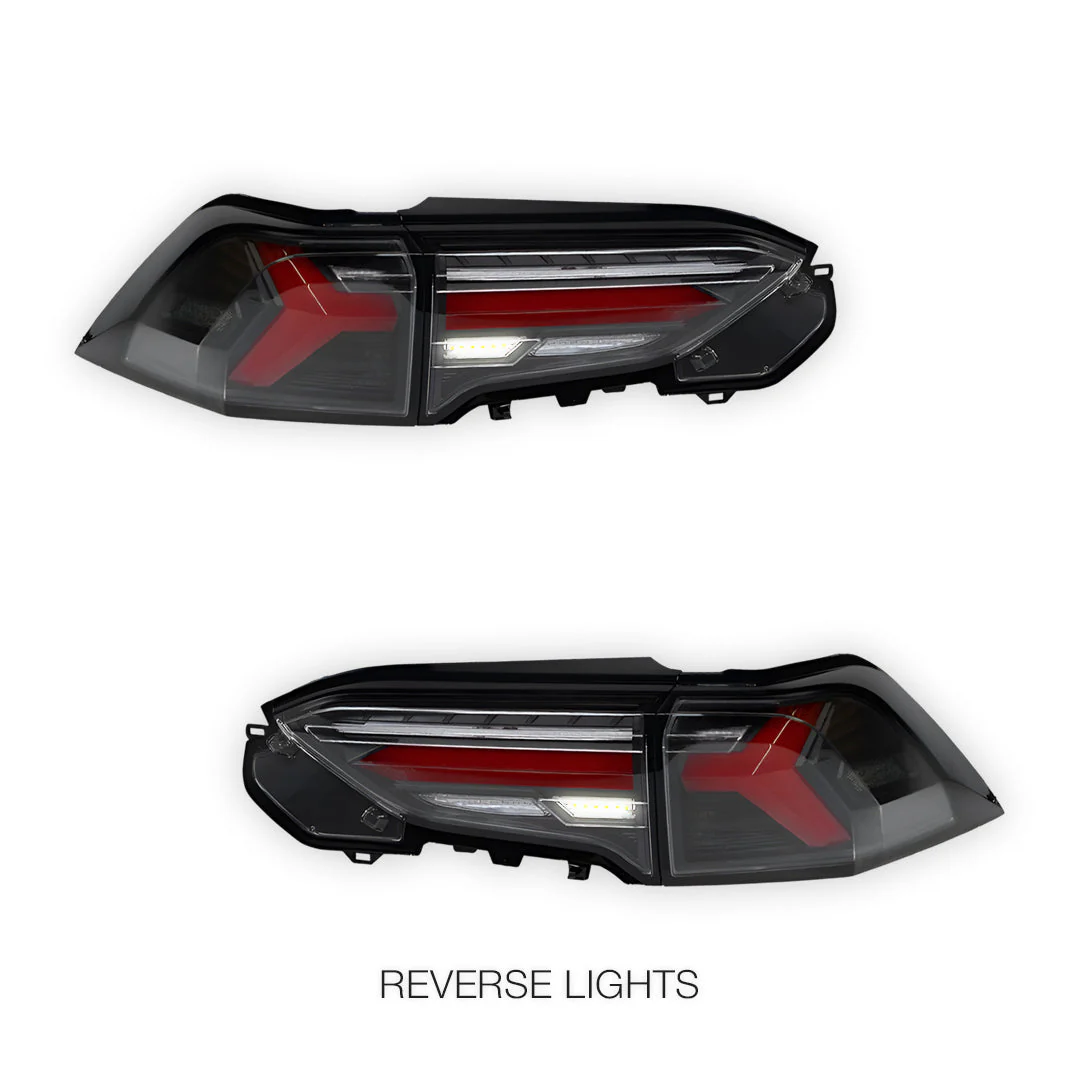 Toyota RAV4 XA50 (2019 - 2025) JDM Black Sequential Full LED Tail Lights LH + RH - Image 5