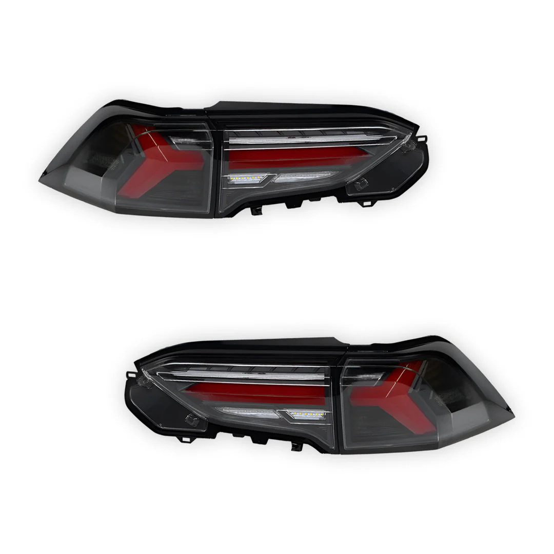 Toyota RAV4 XA50 (2019 - 2025) JDM Black Sequential Full LED Tail Lights LH + RH - Image 6