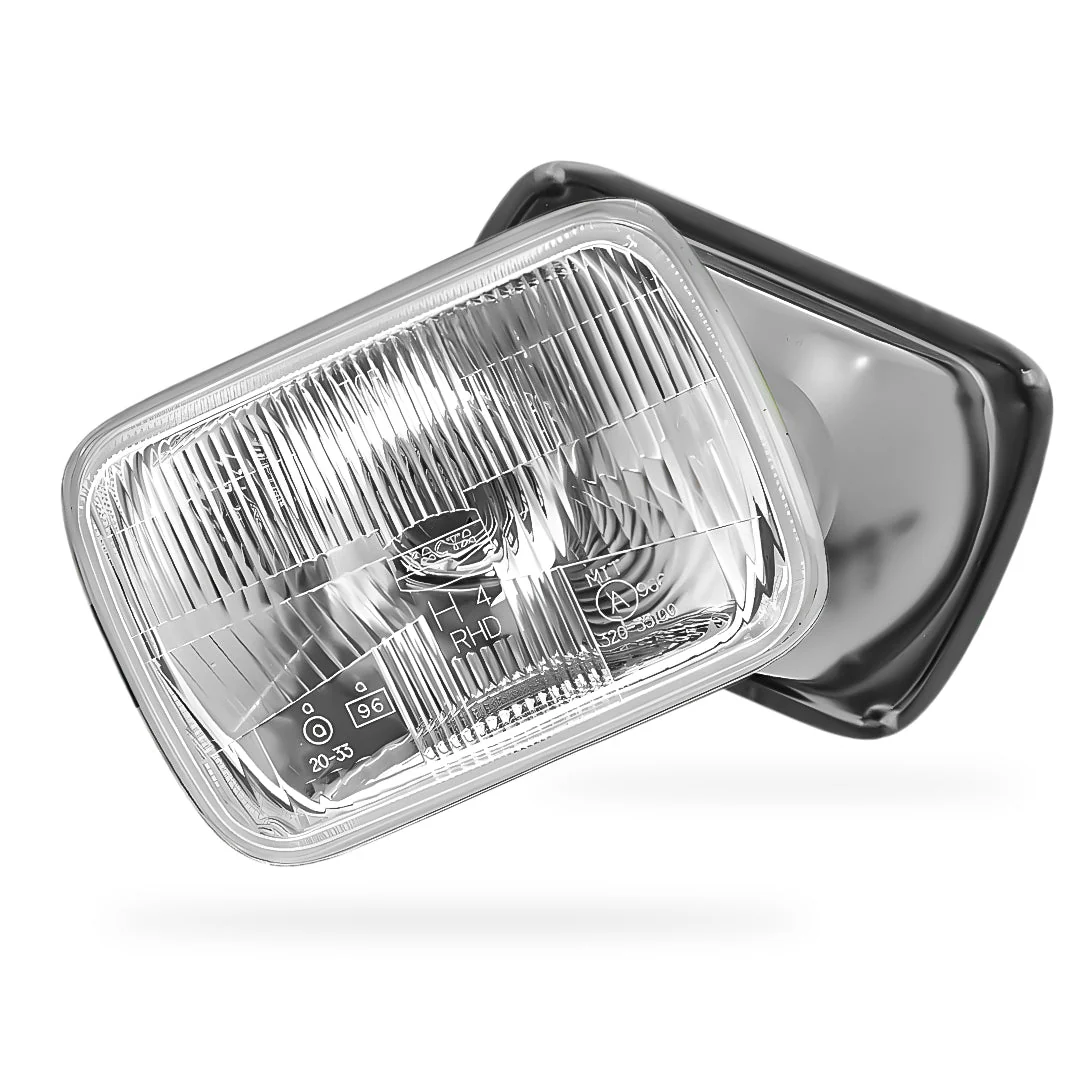 Toyota Supra A70 (1986 - 1992) Headlights with H4 Globe Glass Lens LH + RH