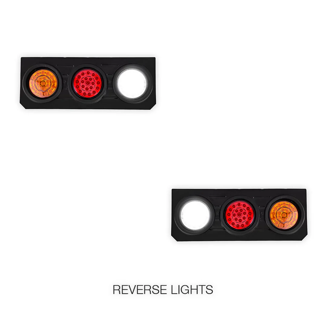 Universal 3-LED Combination Tail Lights  for Utes / Trucks / Trailers LH + RH - Image 4