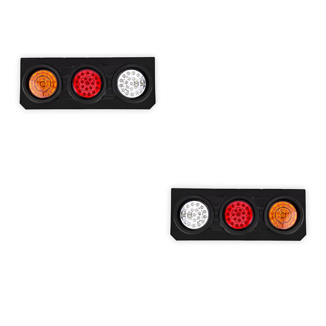 Universal 3-LED Combination Tail Lights  for Utes / Trucks / Trailers LH + RH - Image 5