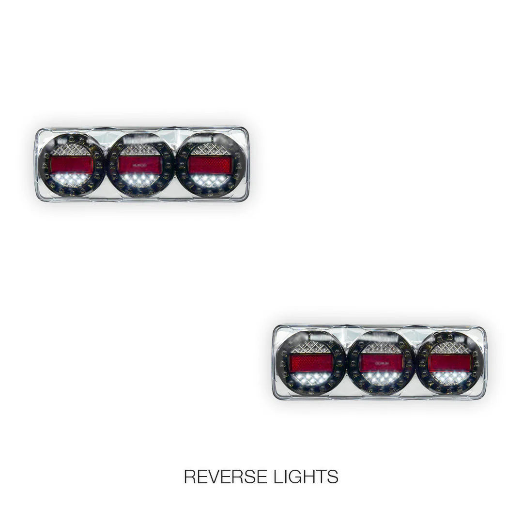 Universal 3-LED Combination Tail Lights for Utes / Trucks / Trailers LH + RH - Image 5