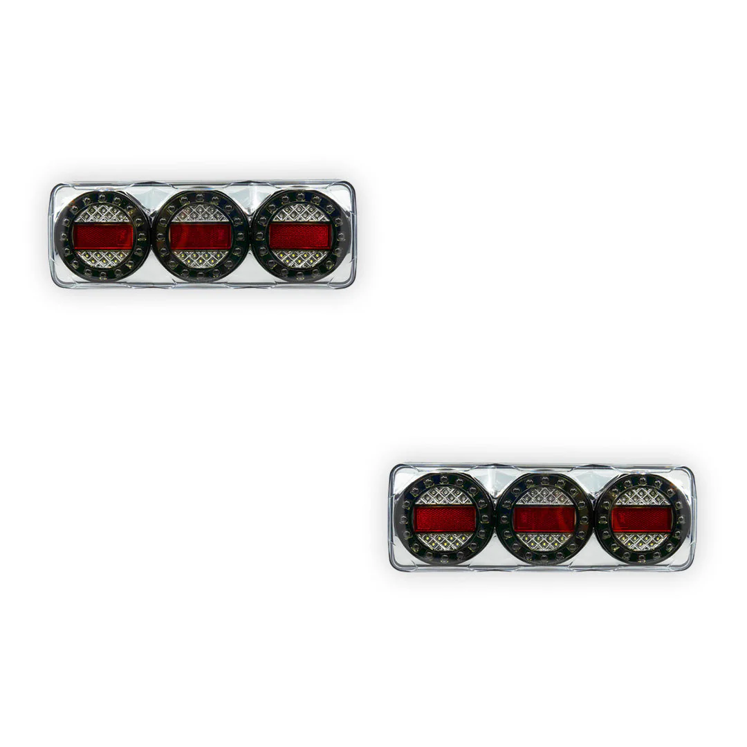 Universal 3-LED Combination Tail Lights for Utes / Trucks / Trailers LH + RH - Image 6