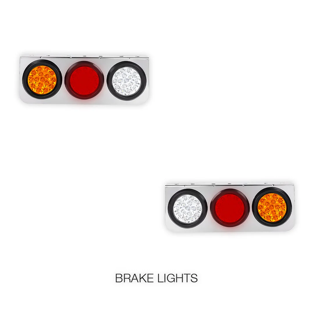 Universal 3-LED Combination Tail Lights  for Utes / Trucks / Trailers LH + RH - Image 2