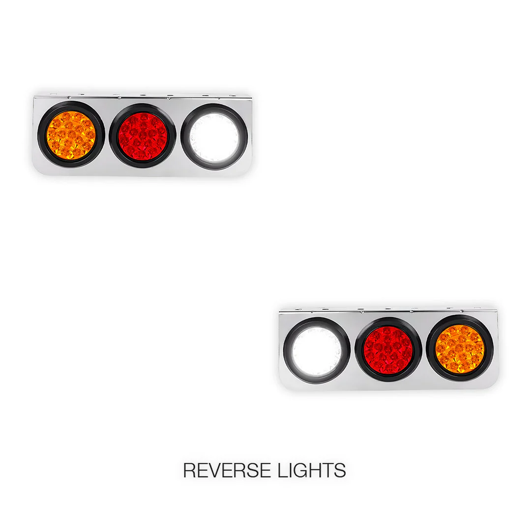 Universal 3-LED Combination Tail Lights  for Utes / Trucks / Trailers LH + RH - Image 4