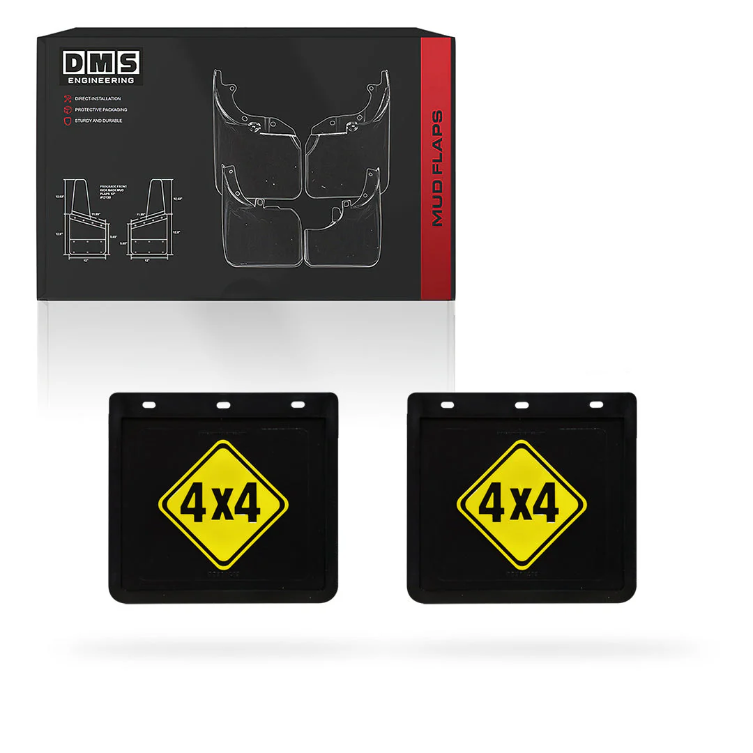 Universal Heavy Duty 4WD Ute & Trailer 4x4 Diamond Mud Flaps - Image 2