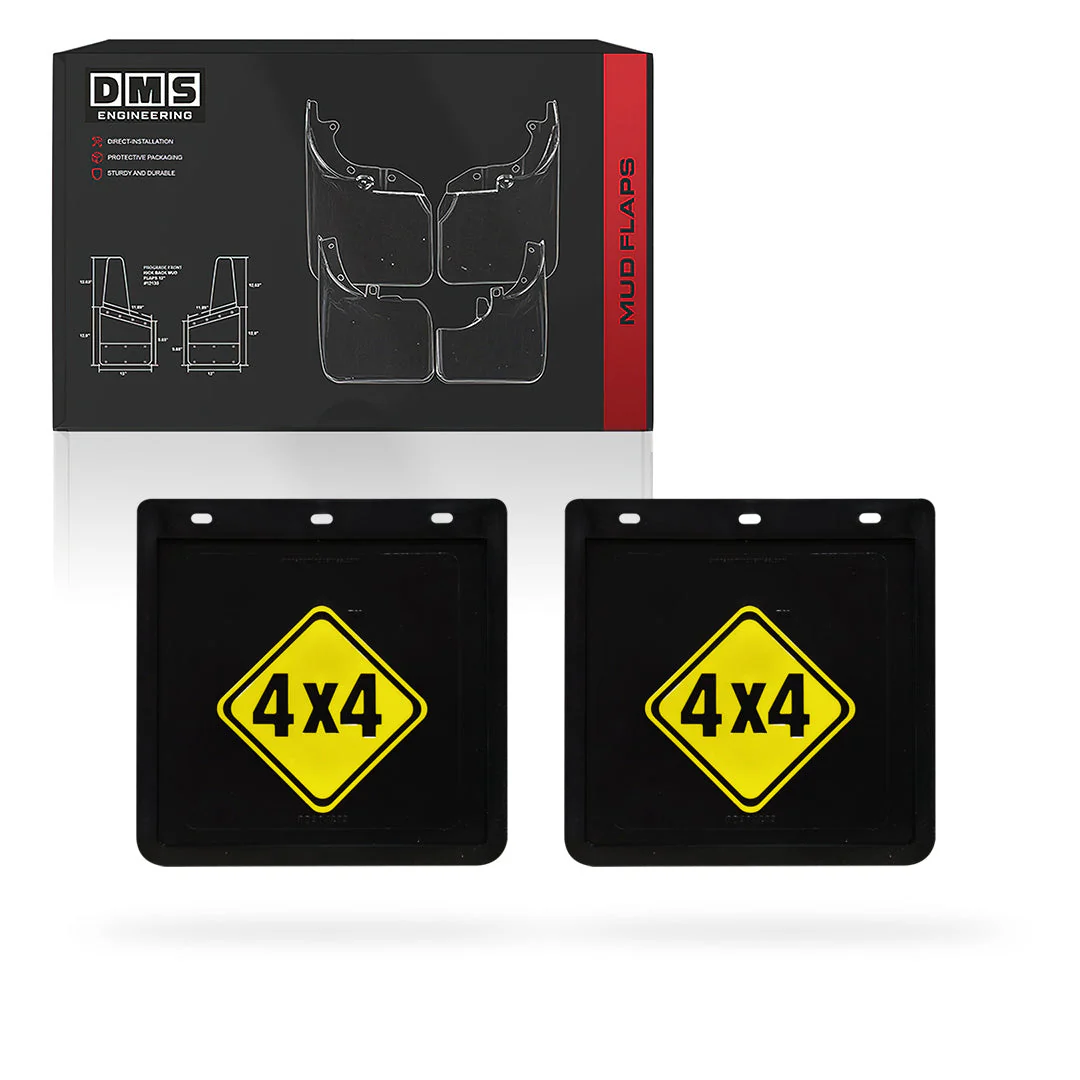 Universal Heavy Duty 4WD Ute & Trailer 4x4 Diamond Mud Flaps - Image 3