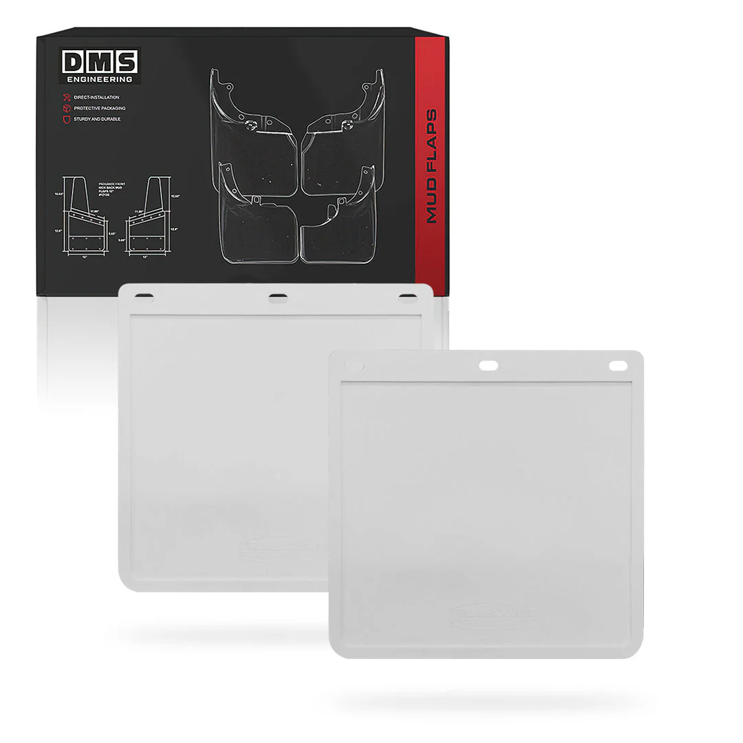 Universal Heavy Duty Trailer & Ute White Mud Flaps - Image 4