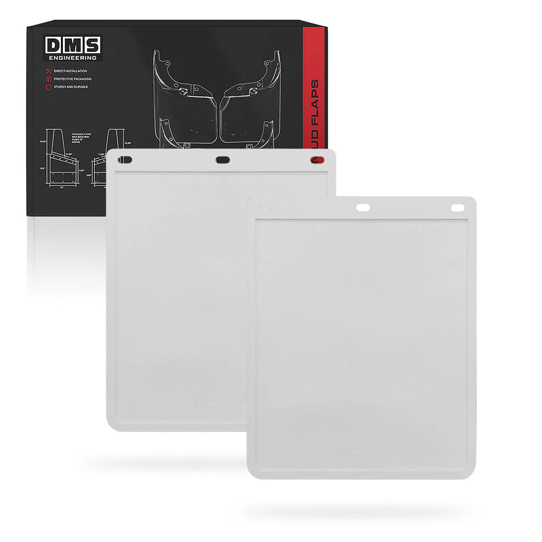 Universal Heavy Duty Trailer & Ute White Mud Flaps - Image 5