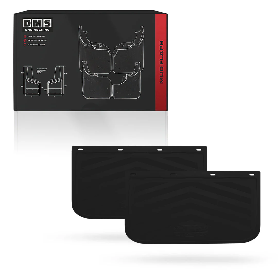 Universal Heavy Duty Truck Black Mud Flaps - Image 2