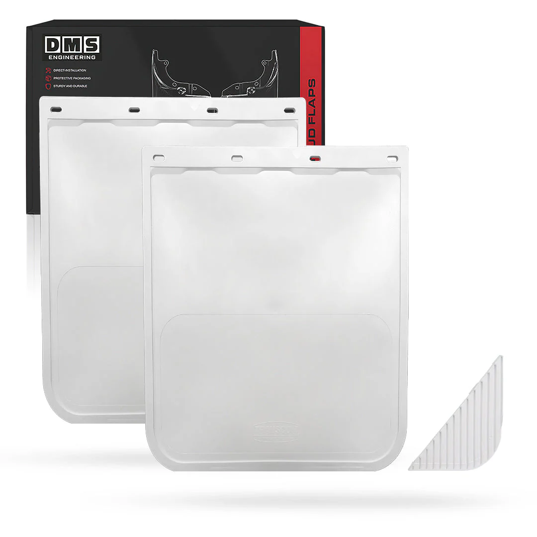 Universal Heavy Duty Truck White Anti Spray Mud Flaps - Image 5