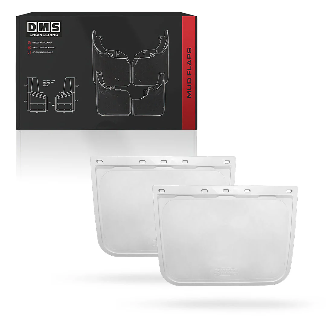 Universal Heavy Duty Truck White Mud Flaps - Image 3