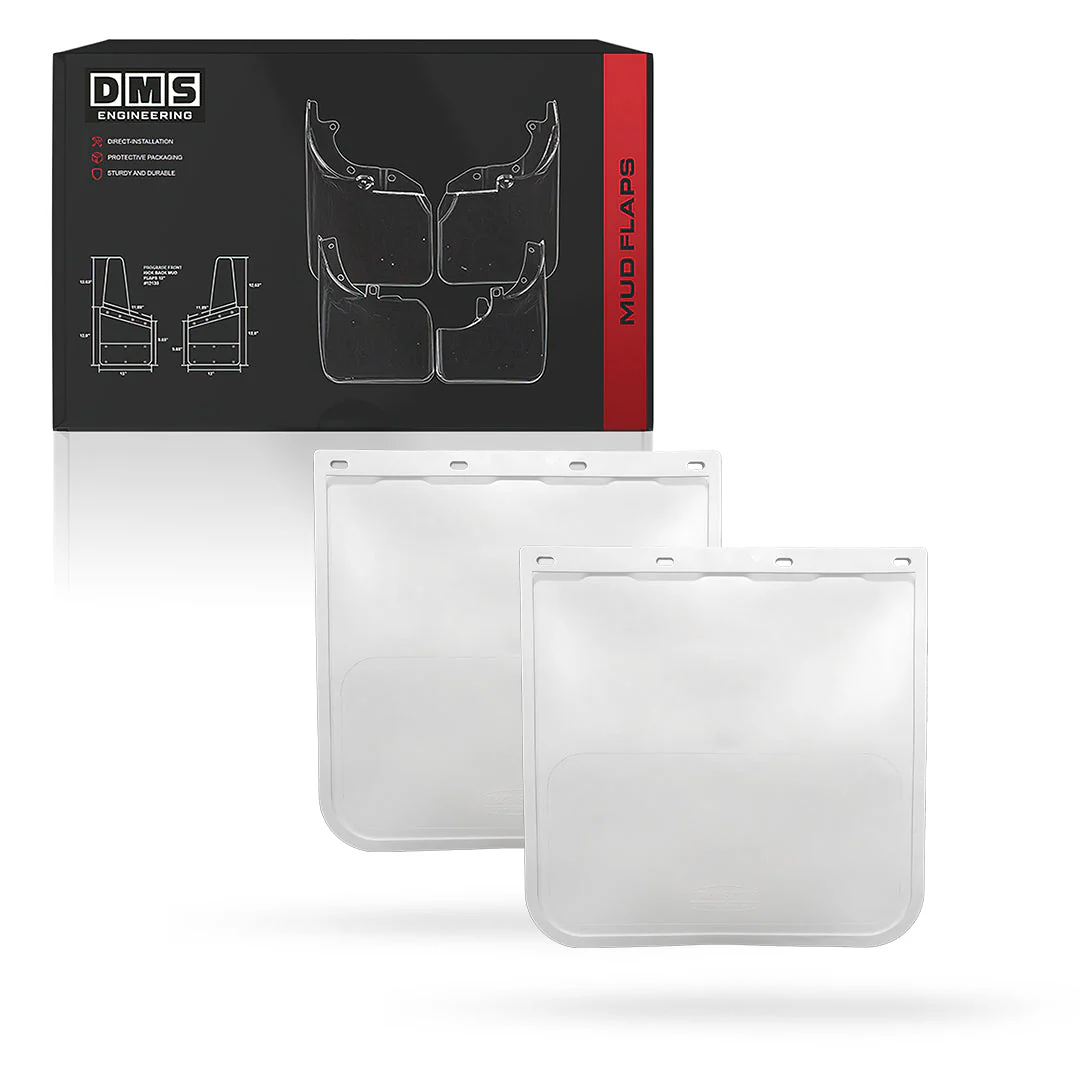 Universal Heavy Duty Truck White Mud Flaps - Image 4
