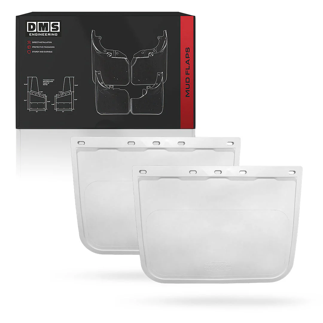 Universal Heavy Duty Truck White Mud Flaps - Image 5