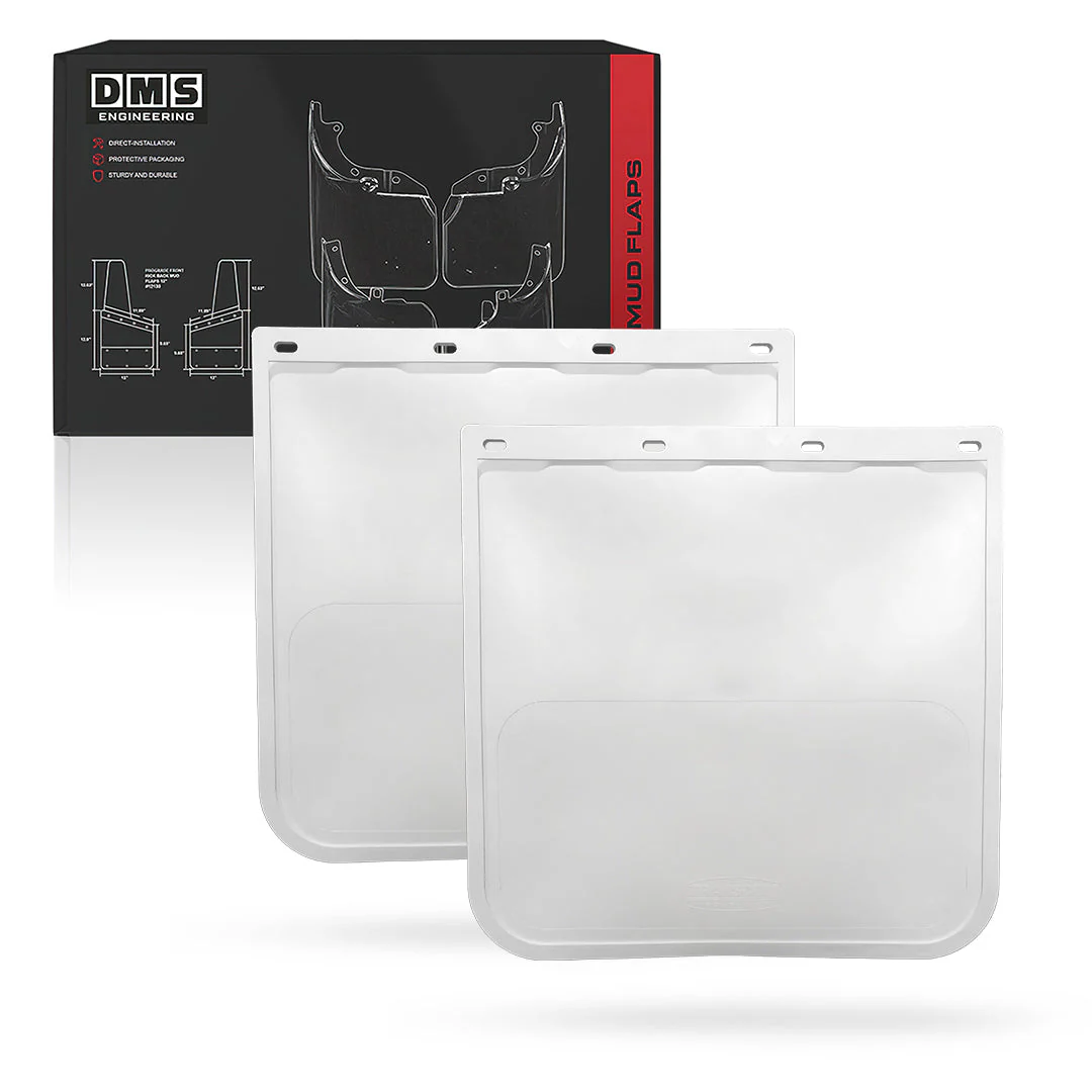 Universal Heavy Duty Truck White Mud Flaps - Image 6