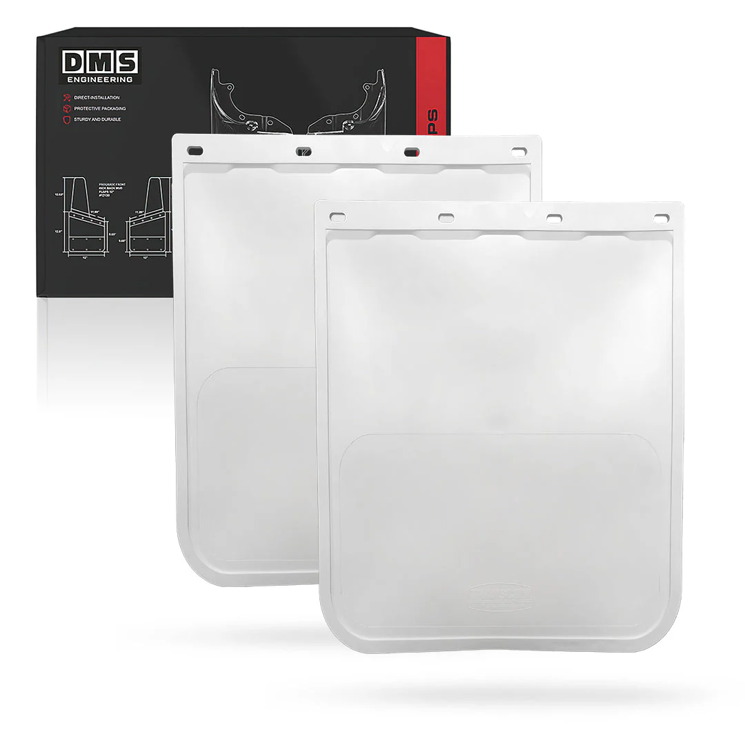 Universal Heavy Duty Truck White Mud Flaps - Image 7