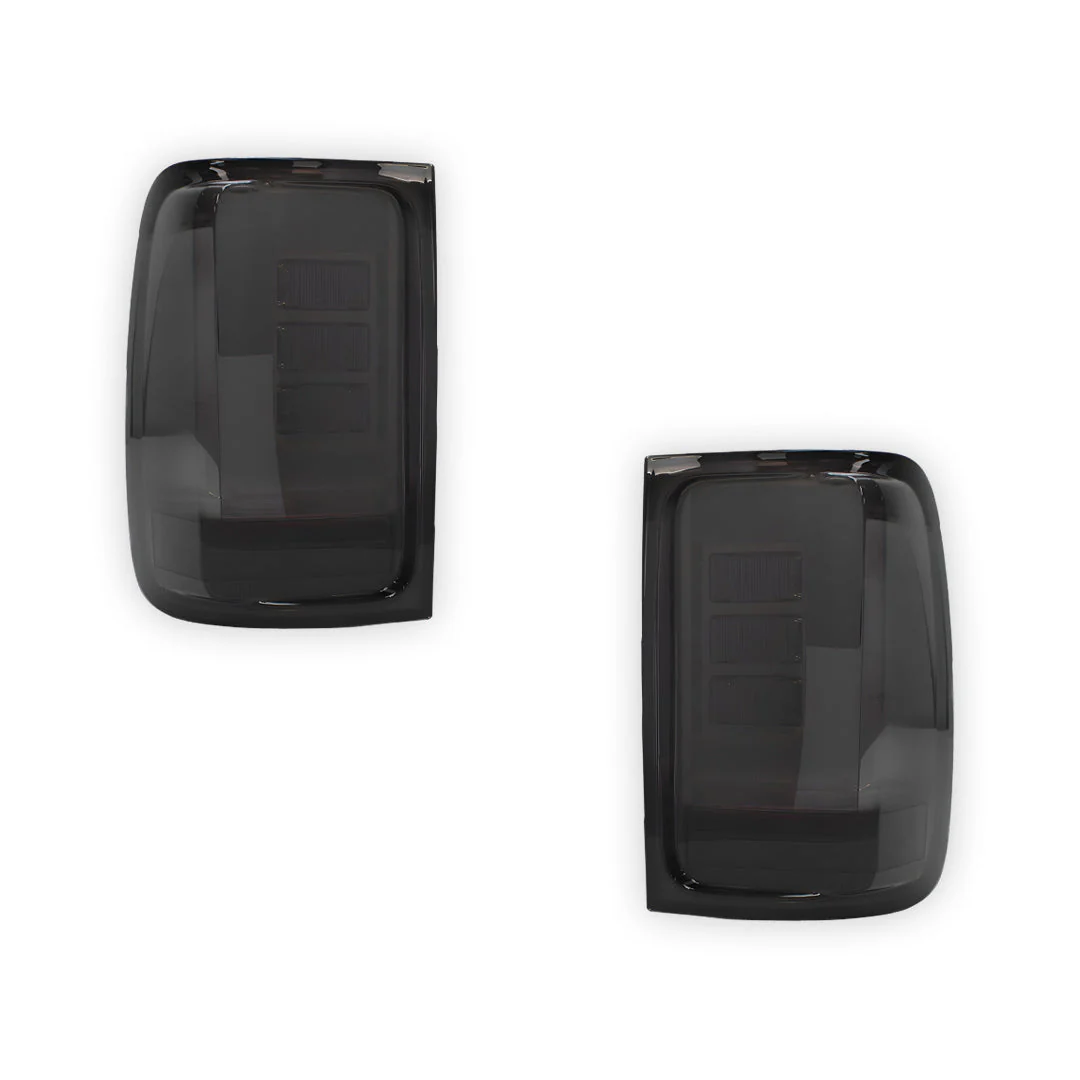 Volkswagen Amarok 2H (2011 - 2021) Smoked Black Sequential 3D LED Stripe Bar Tail Lights LH + RH - Image 6