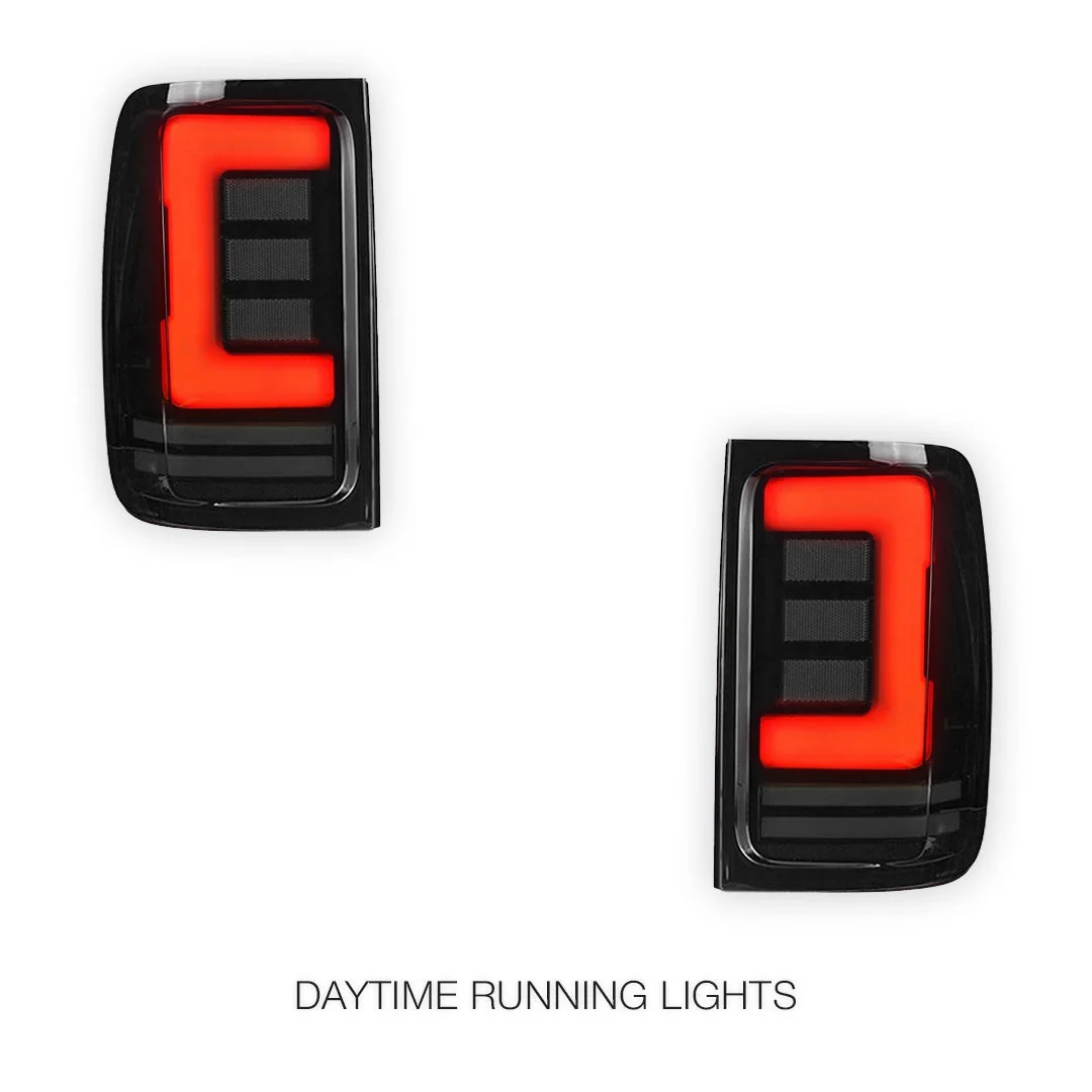 Volkswagen Amarok 2H (2011 - 2022) Sequential Smoked LED Tail Lights LH + RH - Image 2