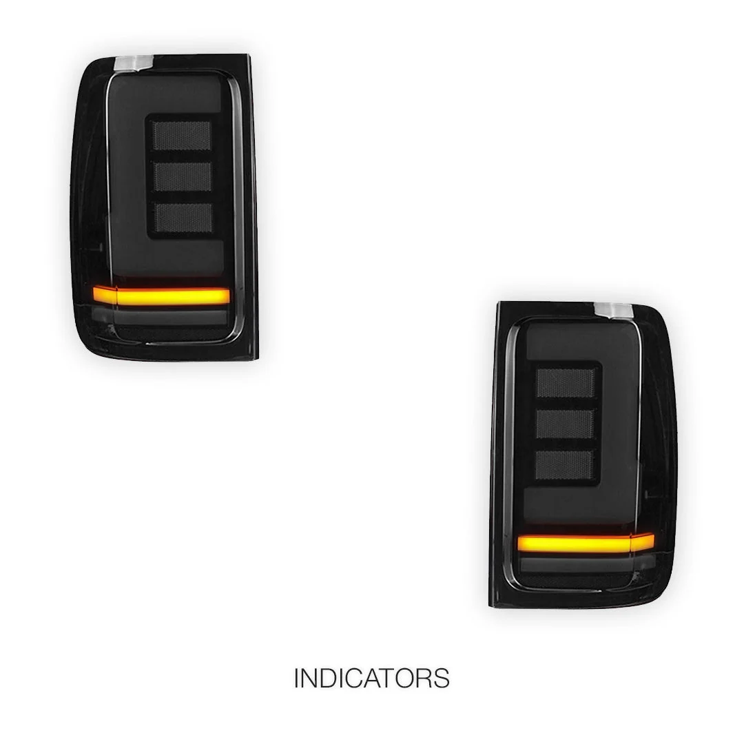 Volkswagen Amarok 2H (2011 - 2022) Sequential Smoked LED Tail Lights LH + RH - Image 5