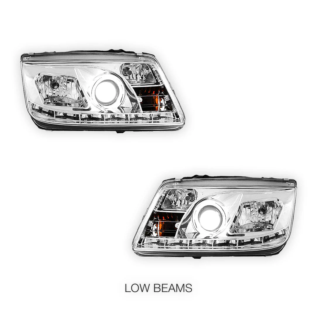 Volkswagen Bora 1J (1998 - 2004) LED DRL Projector Headlights LH + RH - Image 10