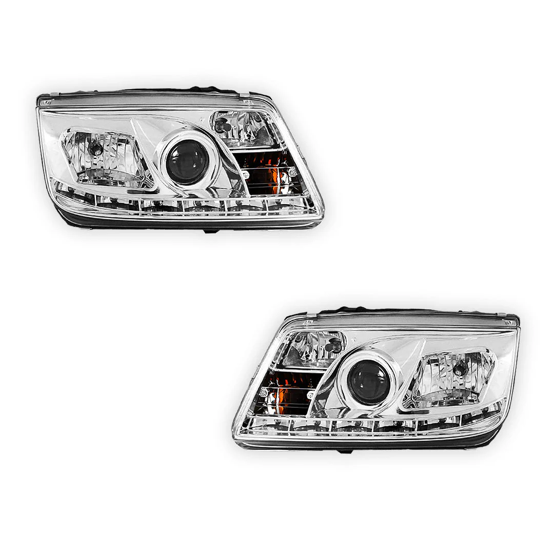 Volkswagen Bora 1J (1998 - 2004) LED DRL Projector Headlights LH + RH - Image 12