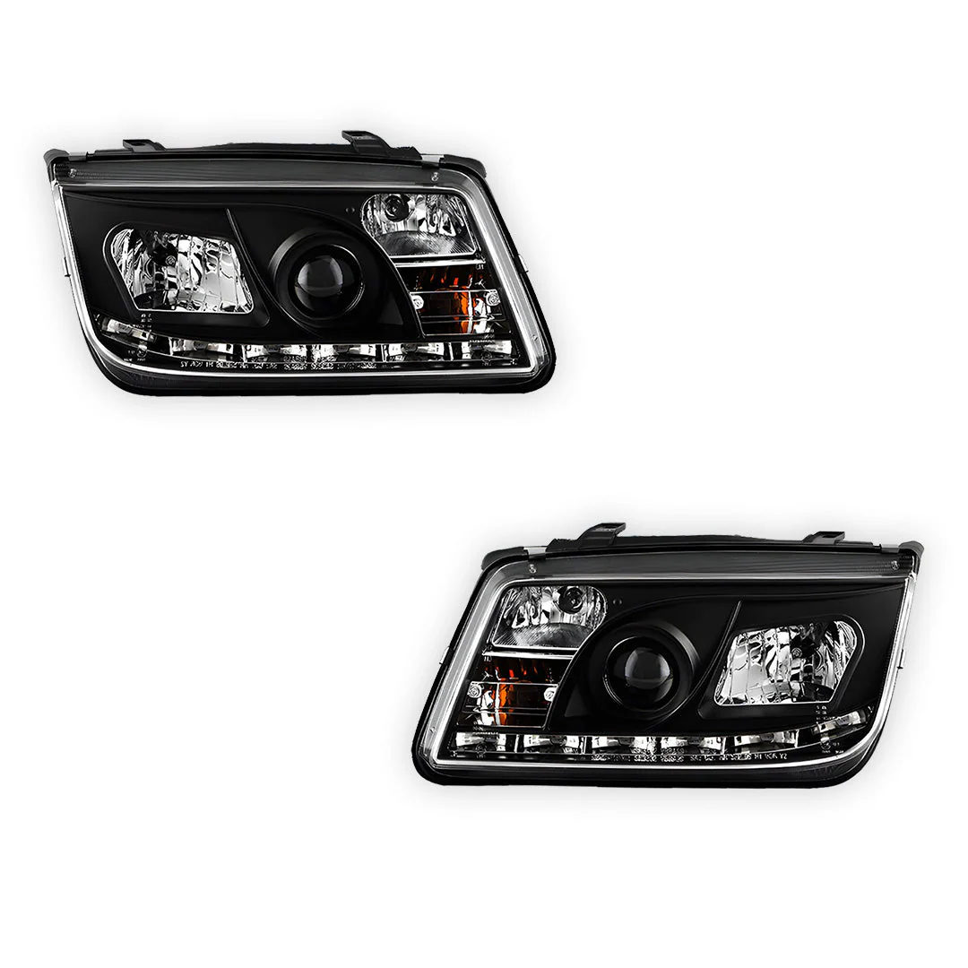 Volkswagen Bora 1J (1998 - 2004) LED DRL Projector Headlights LH + RH - Image 6