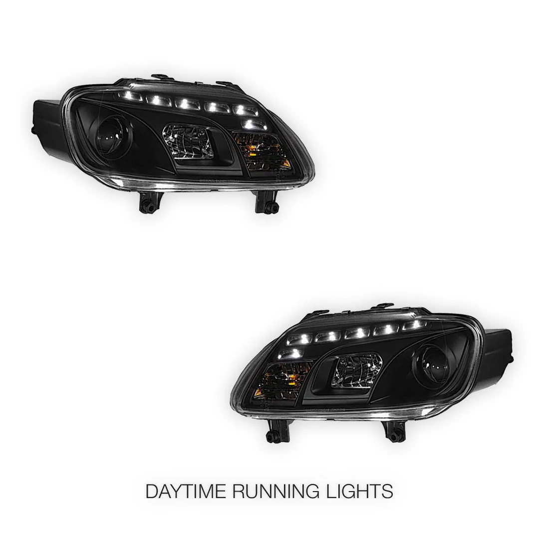 Volkswagen Caddy 2K (2006 - 2010) LED DRL Projector Headlights LH + RH - Image 2