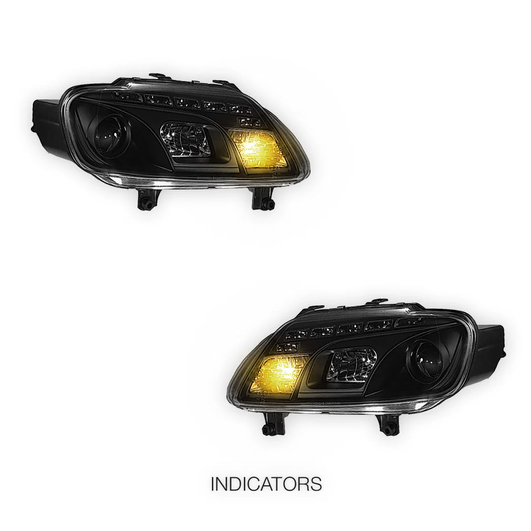 Volkswagen Caddy 2K (2006 - 2010) LED DRL Projector Headlights LH + RH - Image 3