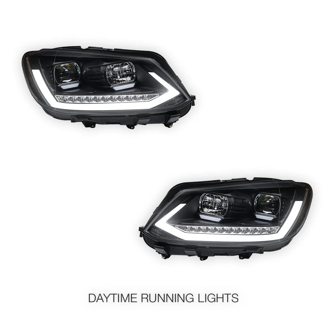 Volkswagen Caddy 2K (2011 - 2015) LED DRL Projector Headlights LH + RH - Image 2