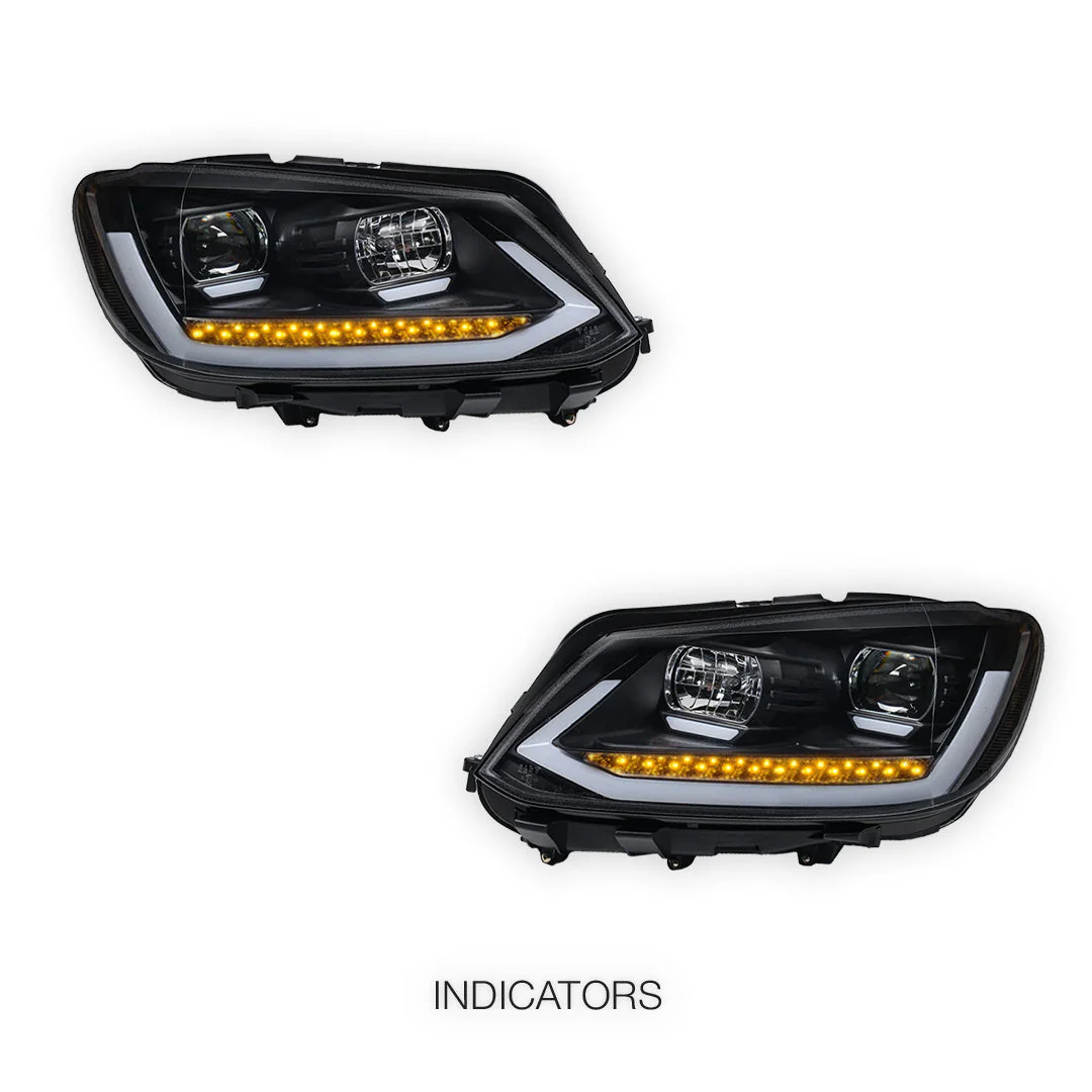 Volkswagen Caddy 2K (2011 - 2015) LED DRL Projector Headlights LH + RH - Image 3