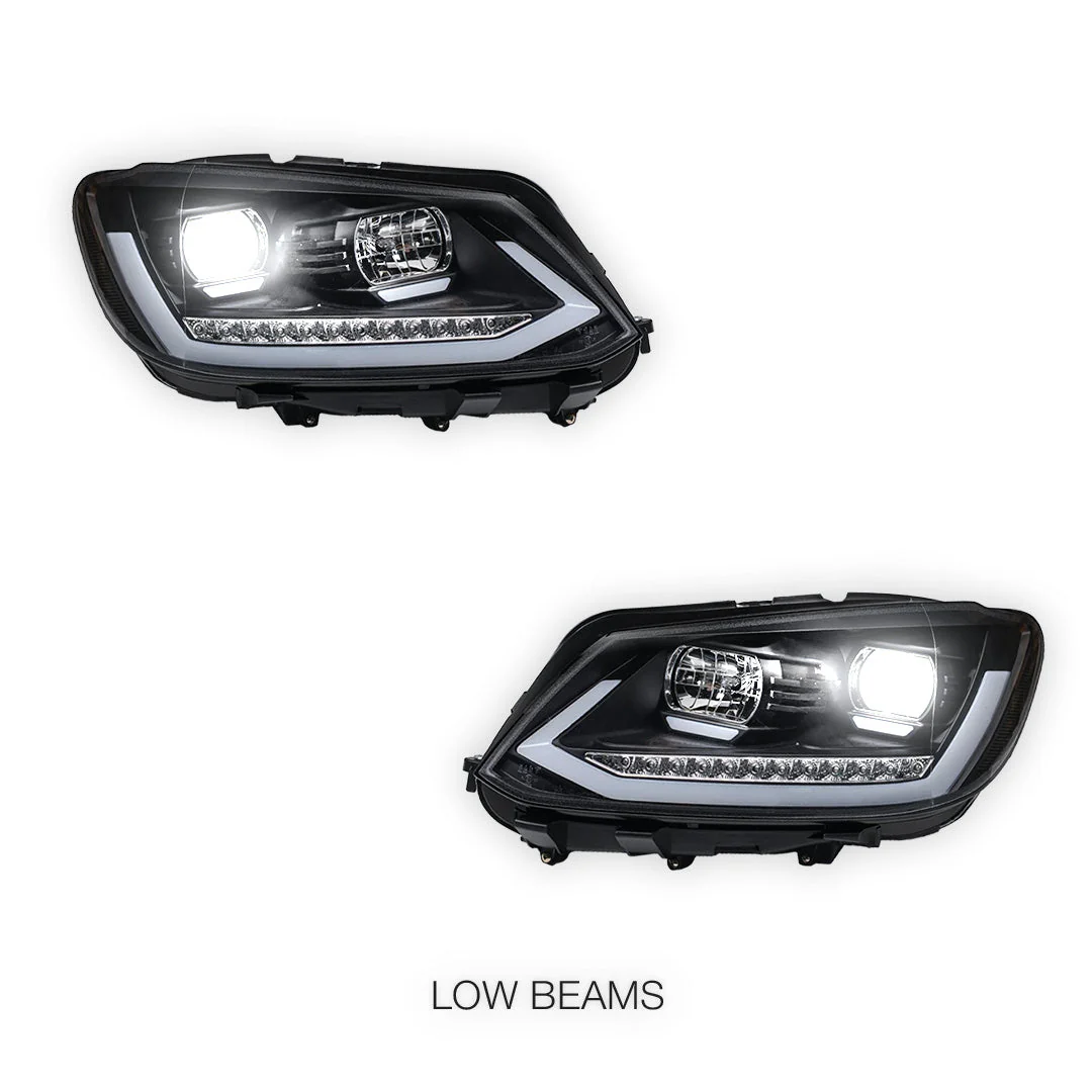 Volkswagen Caddy 2K (2011 - 2015) LED DRL Projector Headlights LH + RH - Image 4