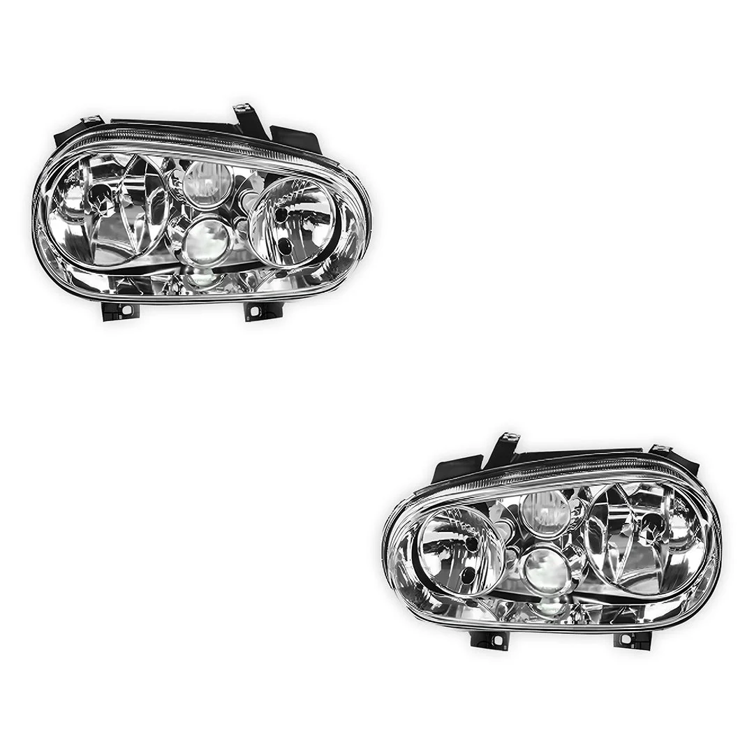 Volkswagen Golf MK4 (1998 - 2004) OEM Style Headlights LH + RH - Image 2