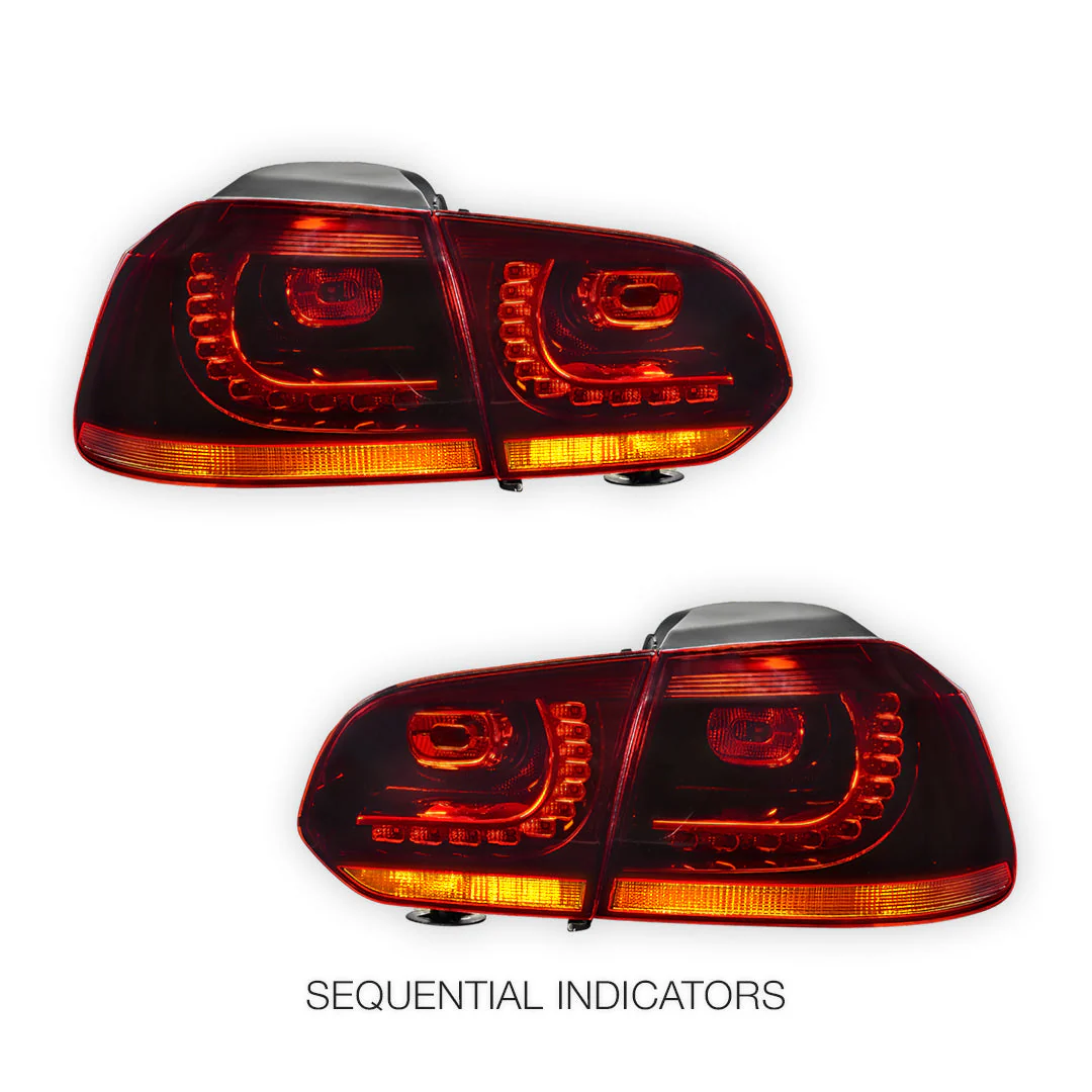 Volkswagen Golf MK6 (2008 - 2013) Update LED Tail Lights LH + RH - Image 4