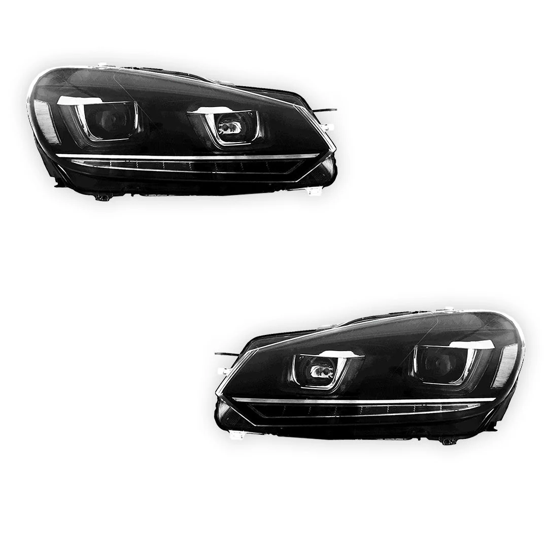 Volkswagen Golf MK6 (2010 - 2014) LED Headlights Halo DRL  LH + RH - Image 6