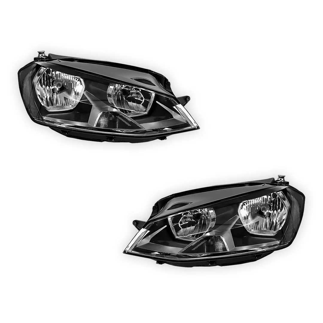 Volkswagen Golf MK7 (2012 - 2017) OEM Style Non Xenon Non LED Headlights LH + RH - Image 2