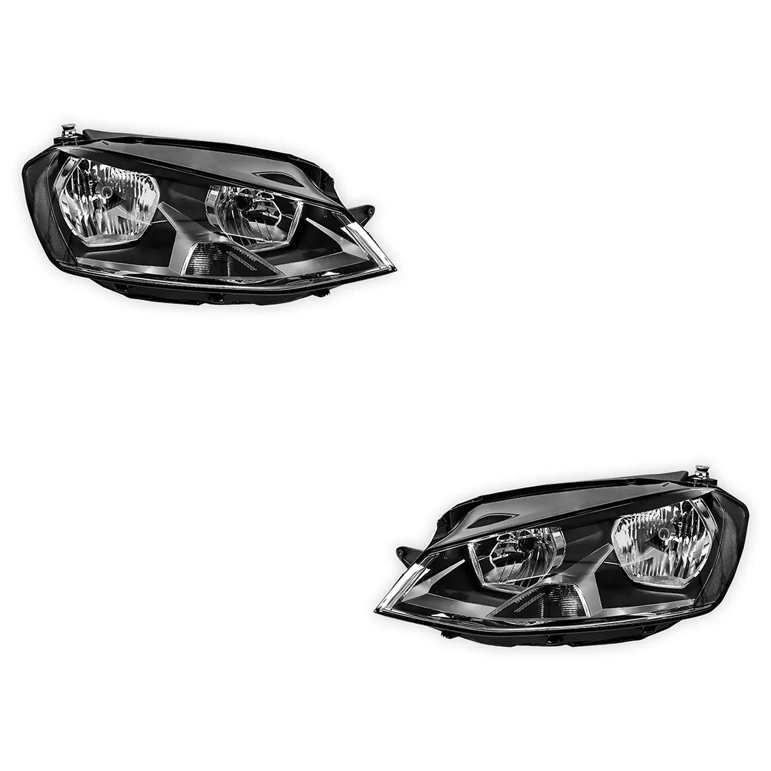 Volkswagen Golf MK7 (2013 - 2017) Non-Xenon Non-LED OEM Style Headlights LH + RH - Image 2