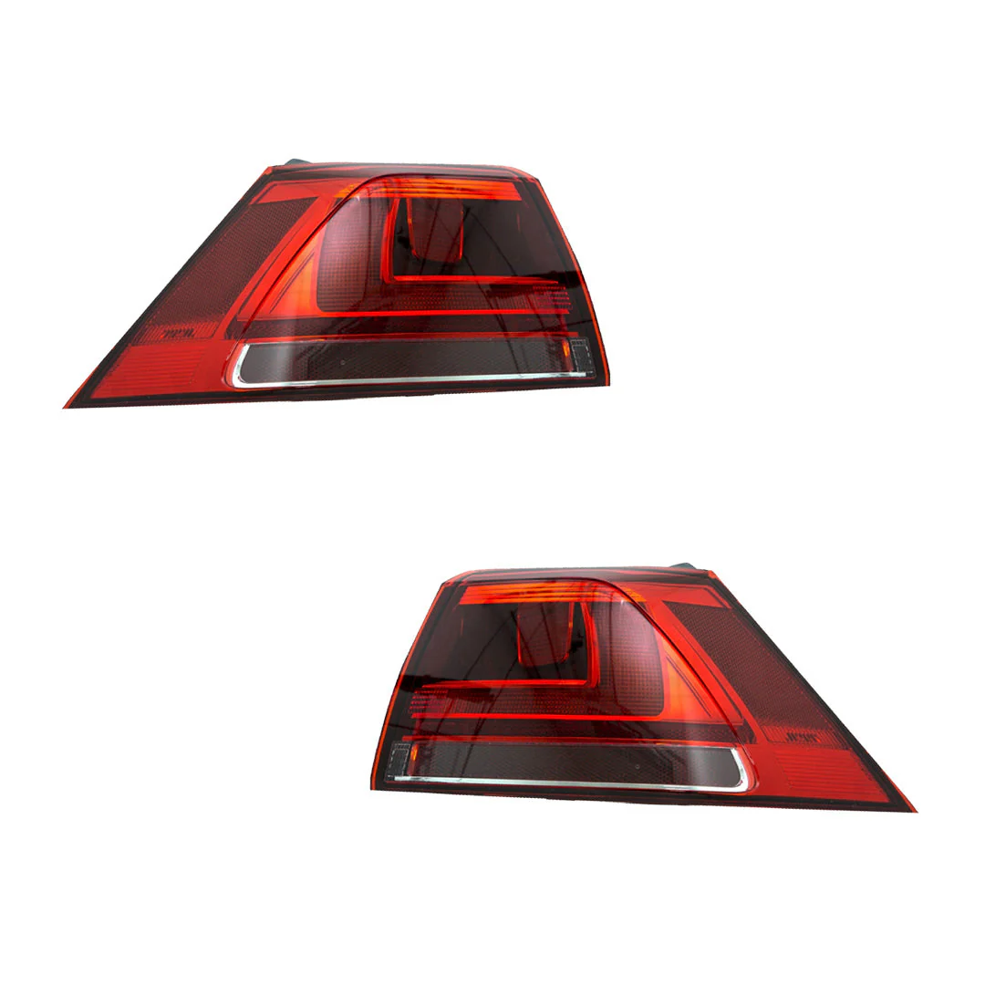Volkswagen Golf MK7 Hatch (2013 - 2017) Tinted Non-LED OEM Style Tail Lights LH + RH - Image 2