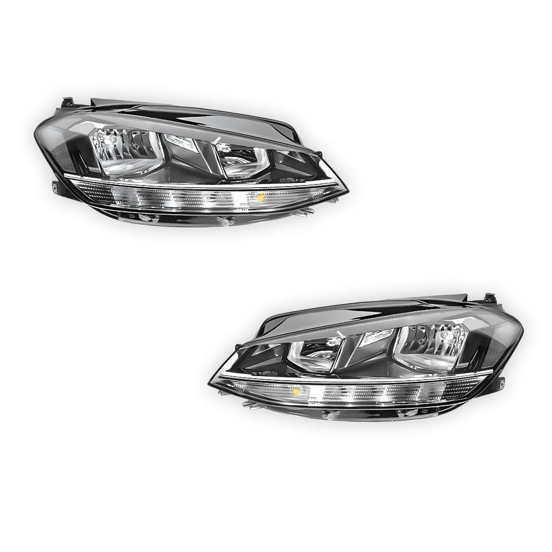 Volkswagen Golf MK7 / MK8 (2016 - 2020) Headlights LH + RH - Image 2