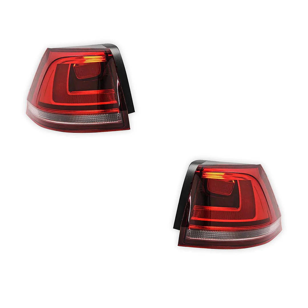 Volkswagen Golf MK7 Wagon (2013 - 2017) Clear OEM Style Tail Lights LH + RH - Image 2