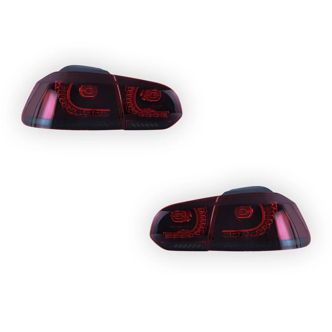 Volkswagen Golf VI MK6 (2008 - 2014) Sequential Red Tail Lights LH + RH - Image 6