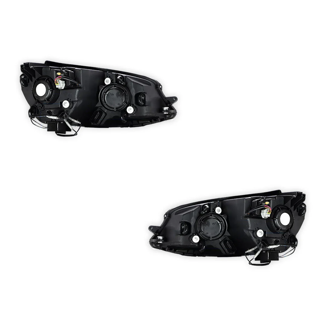 Volkswagen Golf VII MK7 (2013 - 2018) Dual Beam Projector Sequential Headlights LH + RH - Image 7