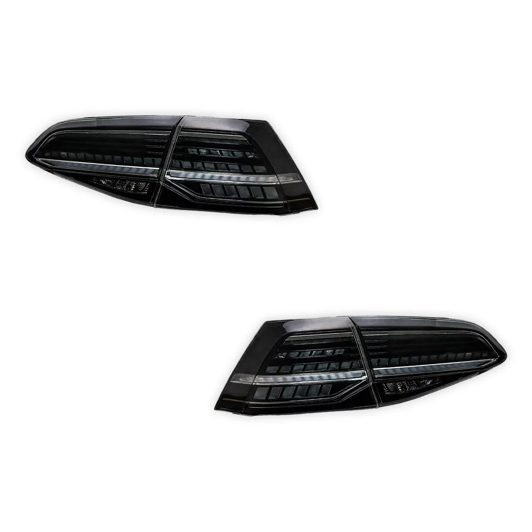 Volkswagen Golf VII MK7 (2013 - 2018) Sequential Smoked Tail Lights LH + RH - Image 6