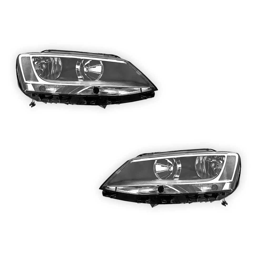 Volkswagen Jetta 1B (2011 - 2014) OEM Style Non Xenon Headlights LH + RH - Image 2