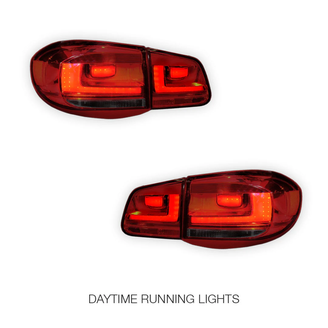 Volkswagen Tiguan N5 (2008 - 2011) Update Style LED 3D Stripe Bar Tail Lights LH + RH - Image 2
