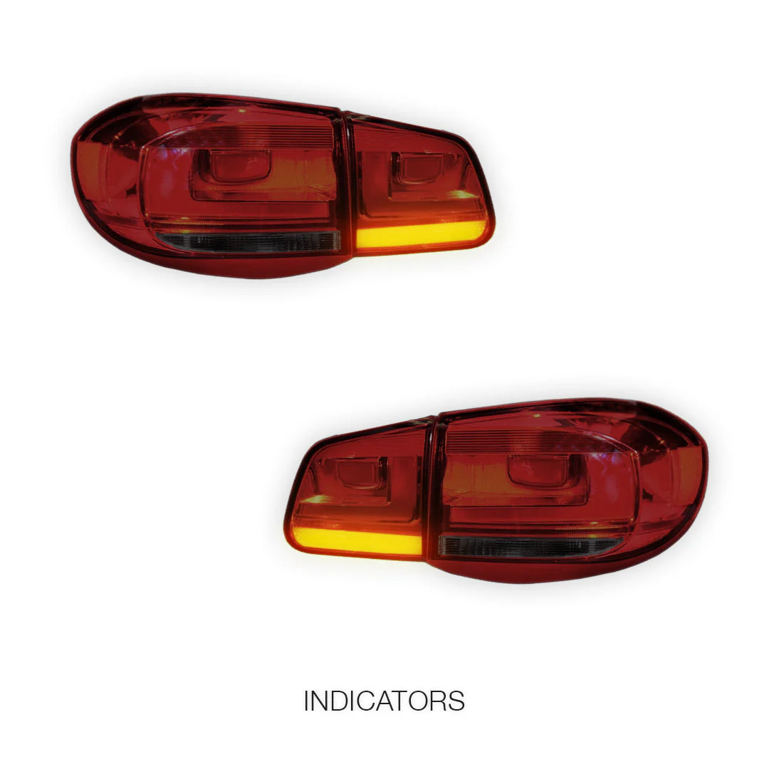 Volkswagen Tiguan N5 (2008 - 2011) Update Style LED 3D Stripe Bar Tail Lights LH + RH - Image 4