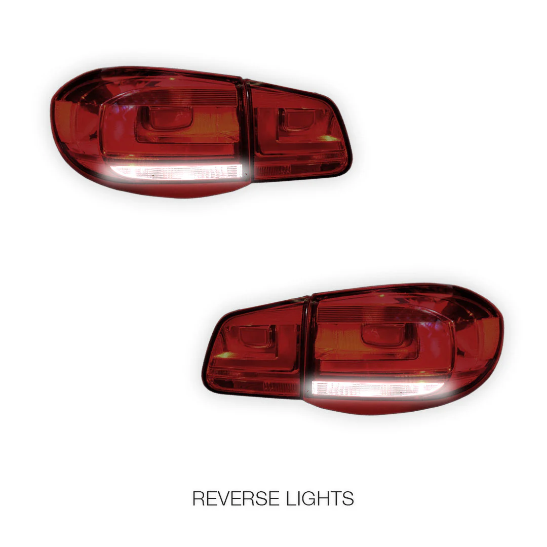 Volkswagen Tiguan N5 (2008 - 2011) Update Style LED 3D Stripe Bar Tail Lights LH + RH - Image 5