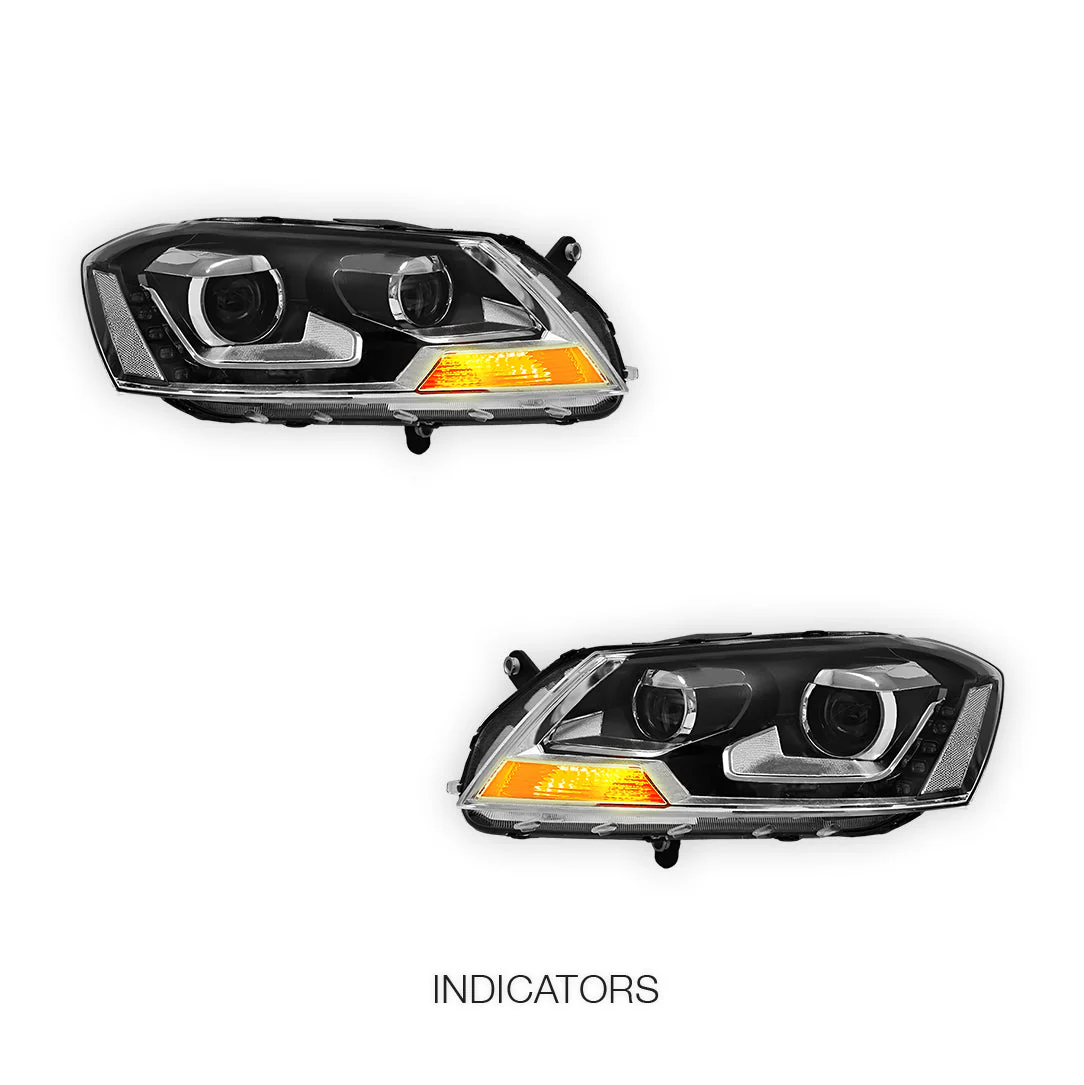 Volkswagen Passat B7 3C (2011- 2015) LED DRL Projector Headlights LH + RH - Image 3