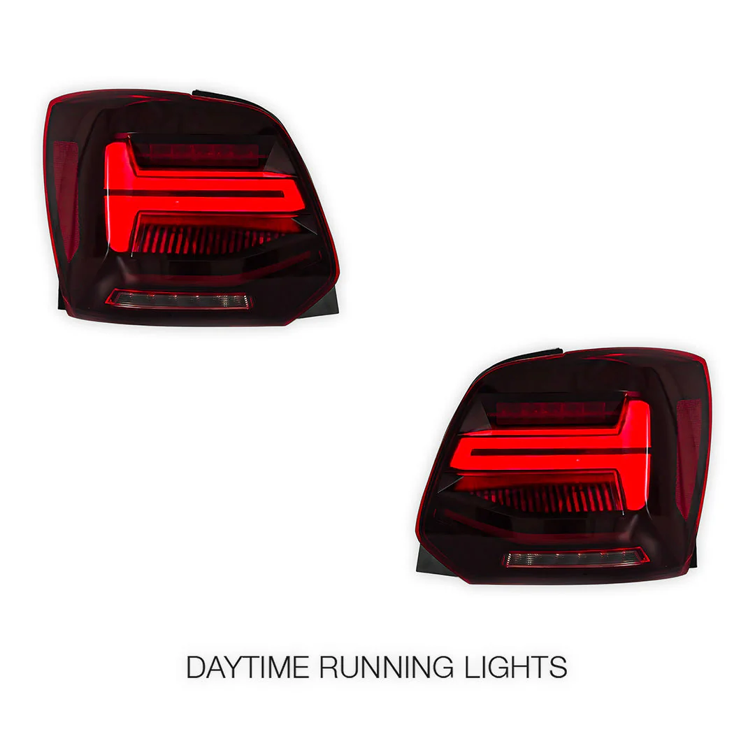 Volkswagen Polo 6R (2009 - 2017) Sequential Red LED Tail Lights LH + RH - Image 2