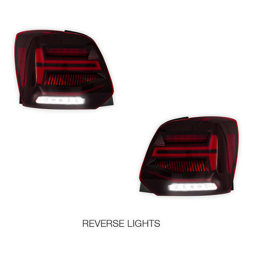 Volkswagen Polo 6R (2009 - 2017) Sequential Red LED Tail Lights LH + RH - Image 5